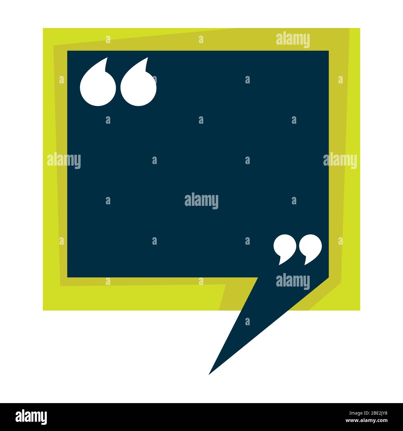 Empty quotation banner with copyspace and marks vector Stock Vector ...