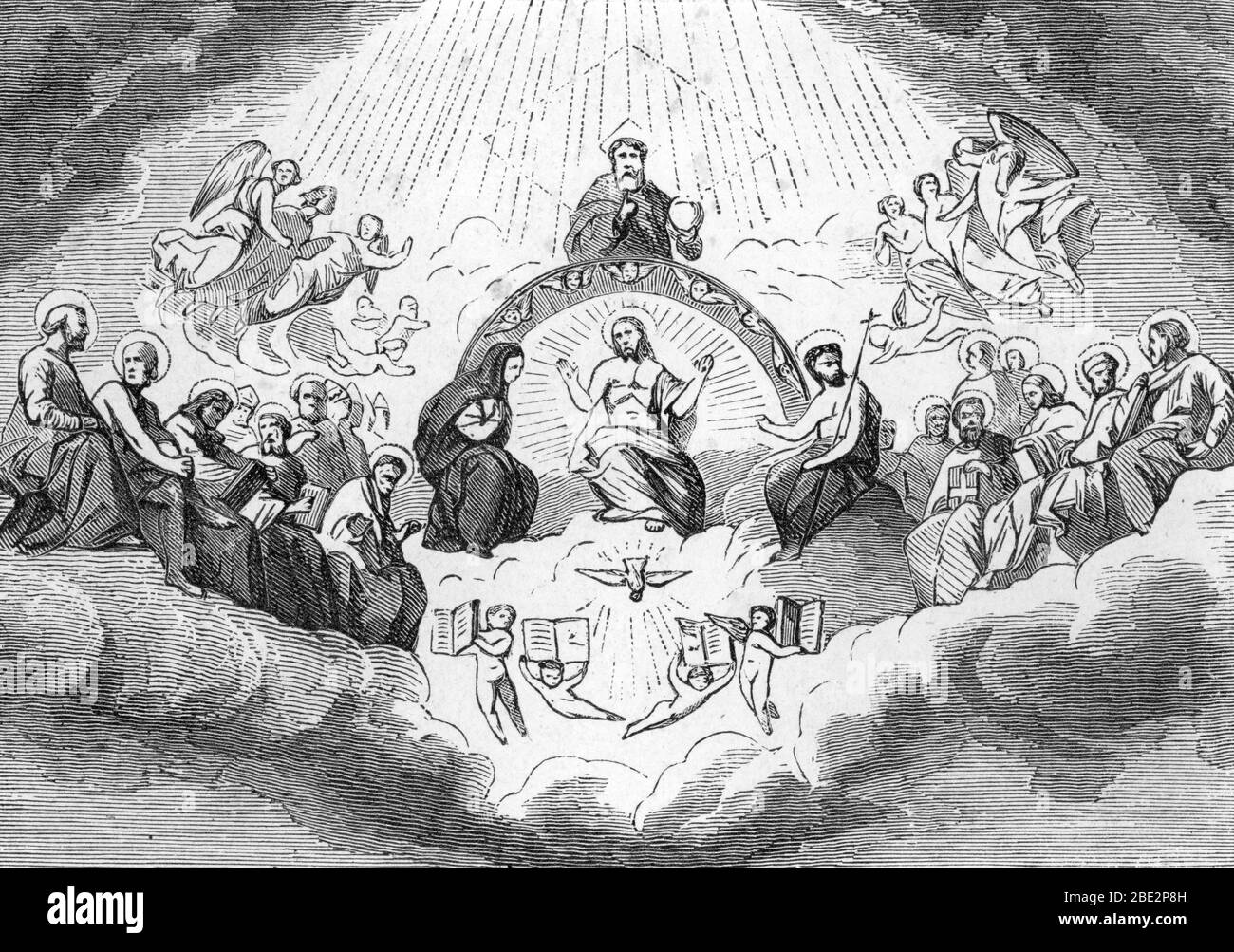 Representation De La Fete De La Toussaint Fete De Tous Les Saints All Saints Day Engraving 19th Century Private Collection Stock Photo Alamy
