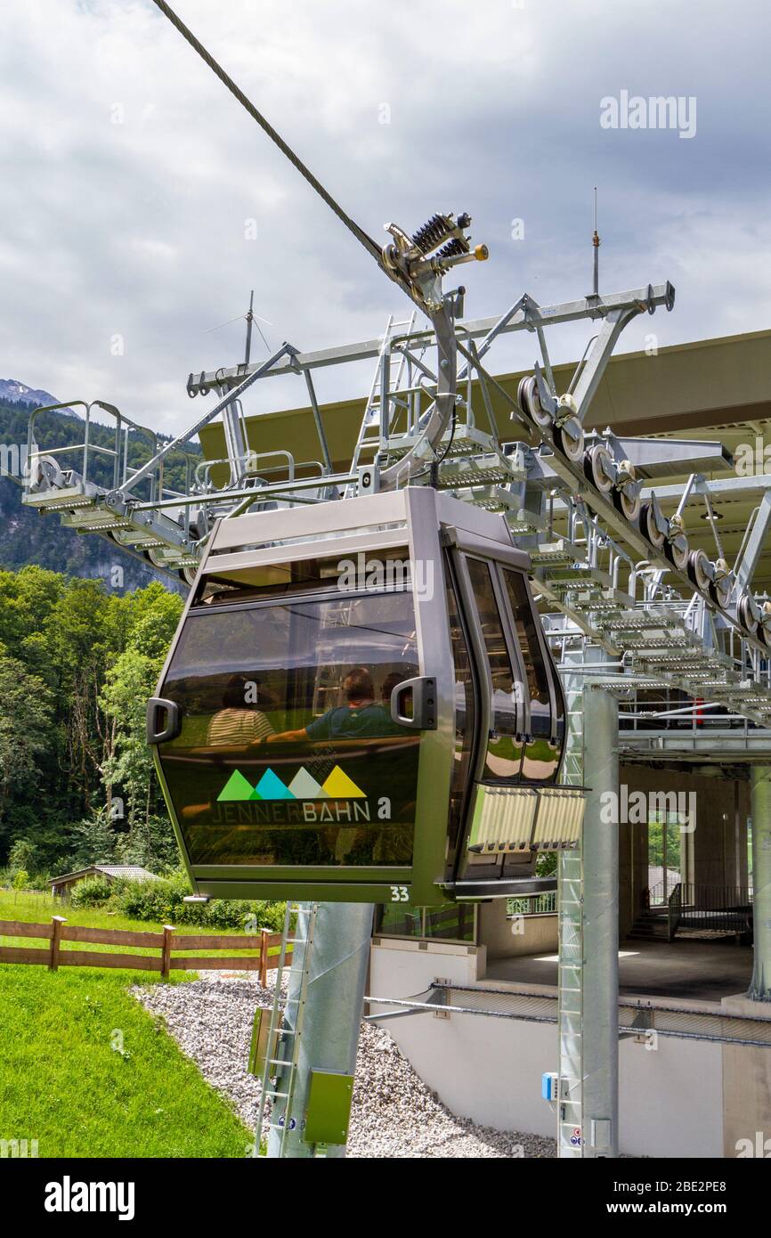 The Jennerbahn mountain cable car in Königssee, Bavaria, Germany Stock  Photo - Alamy
