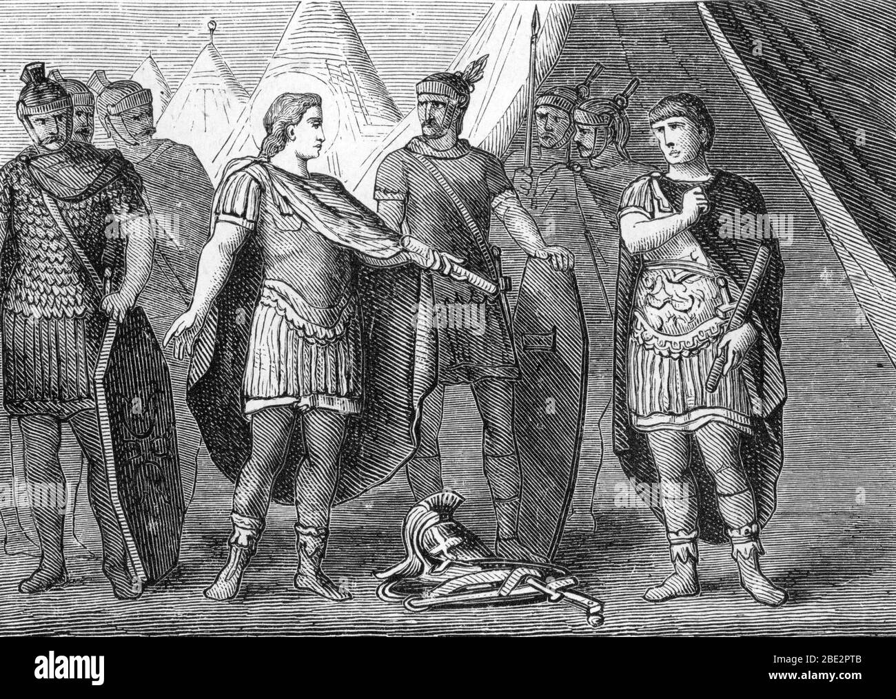 Representation de saint Marcel le centurion (mort en 298) martyr a