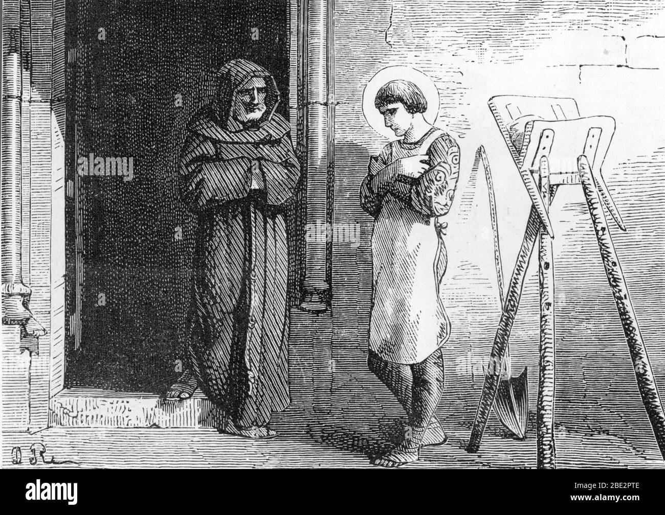 Representation de saint Camille de Lellis, fondateur des Clercs