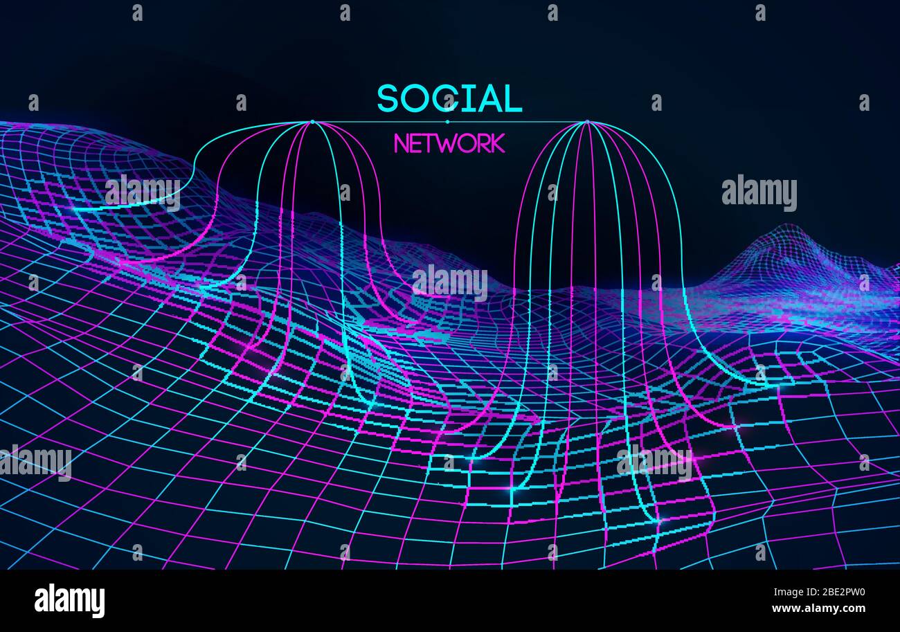World map point, line, surface composition, representing the global