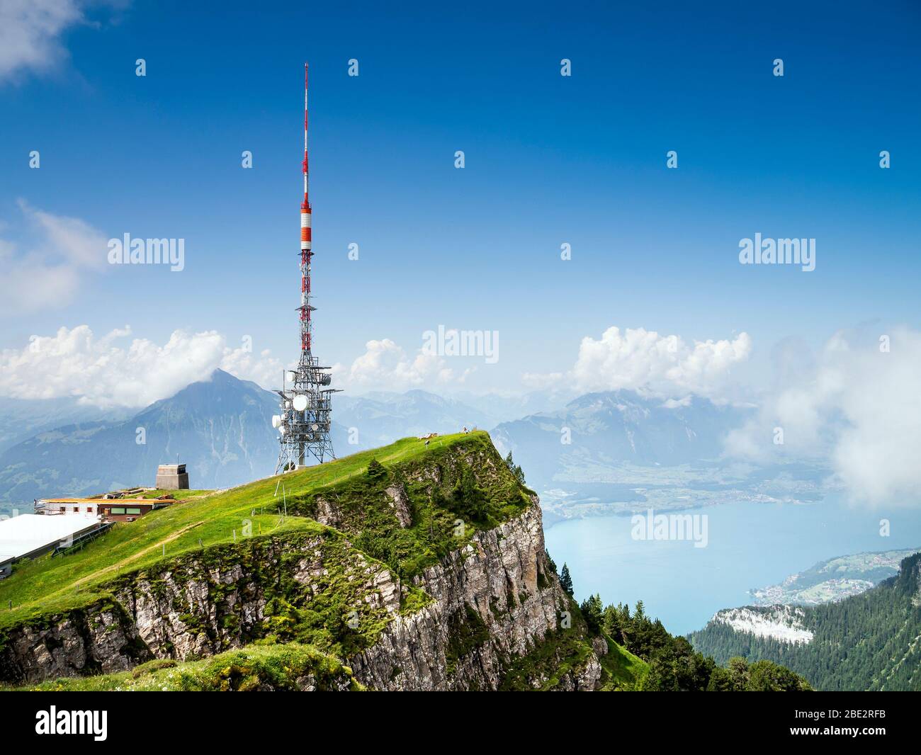 Eine Antenne auf dem Beatenberg in der Schweiz Stock Photo