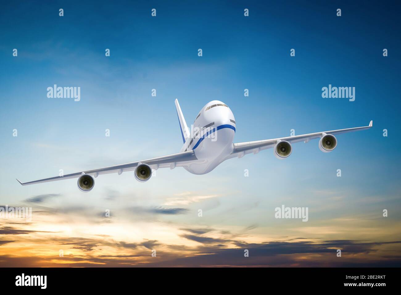 Ein Flugzeug in der Luft Stock Photo - Alamy