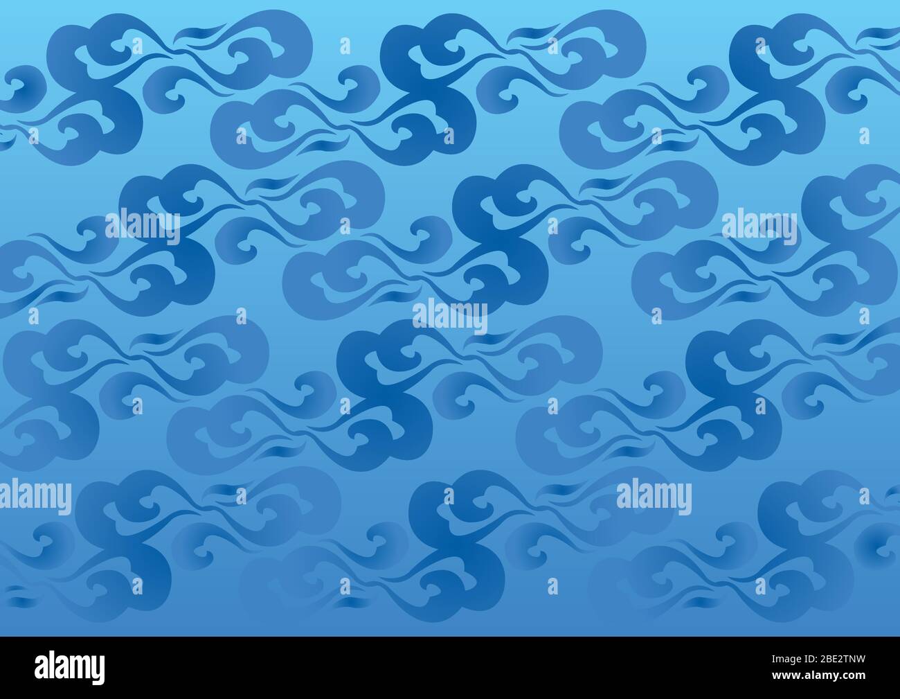 Blue abstract pattern, waves background. Vector illustration Stock ...