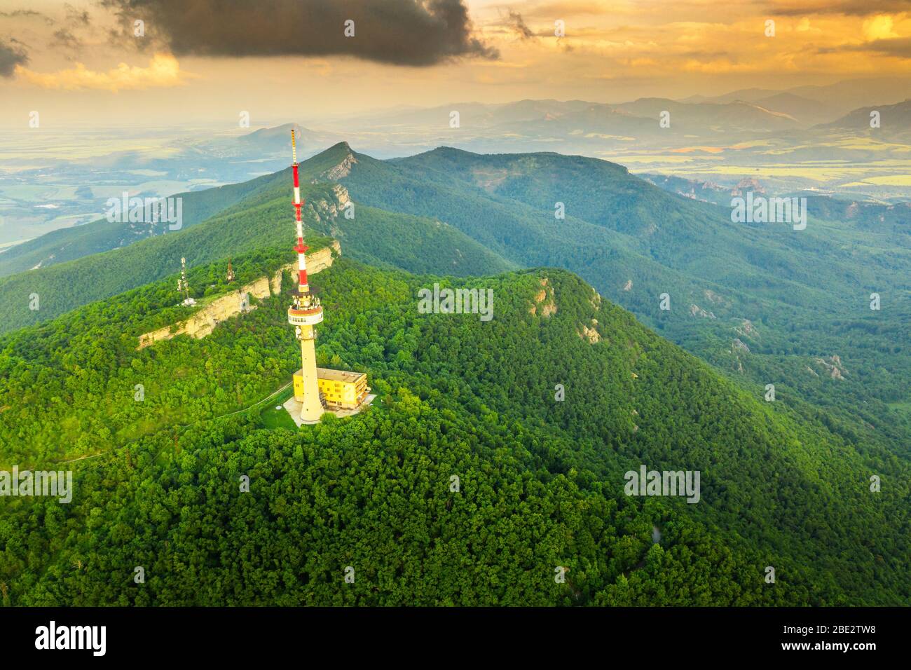 Aerial view of a tv tower hi-res stock photography and images - Alamy