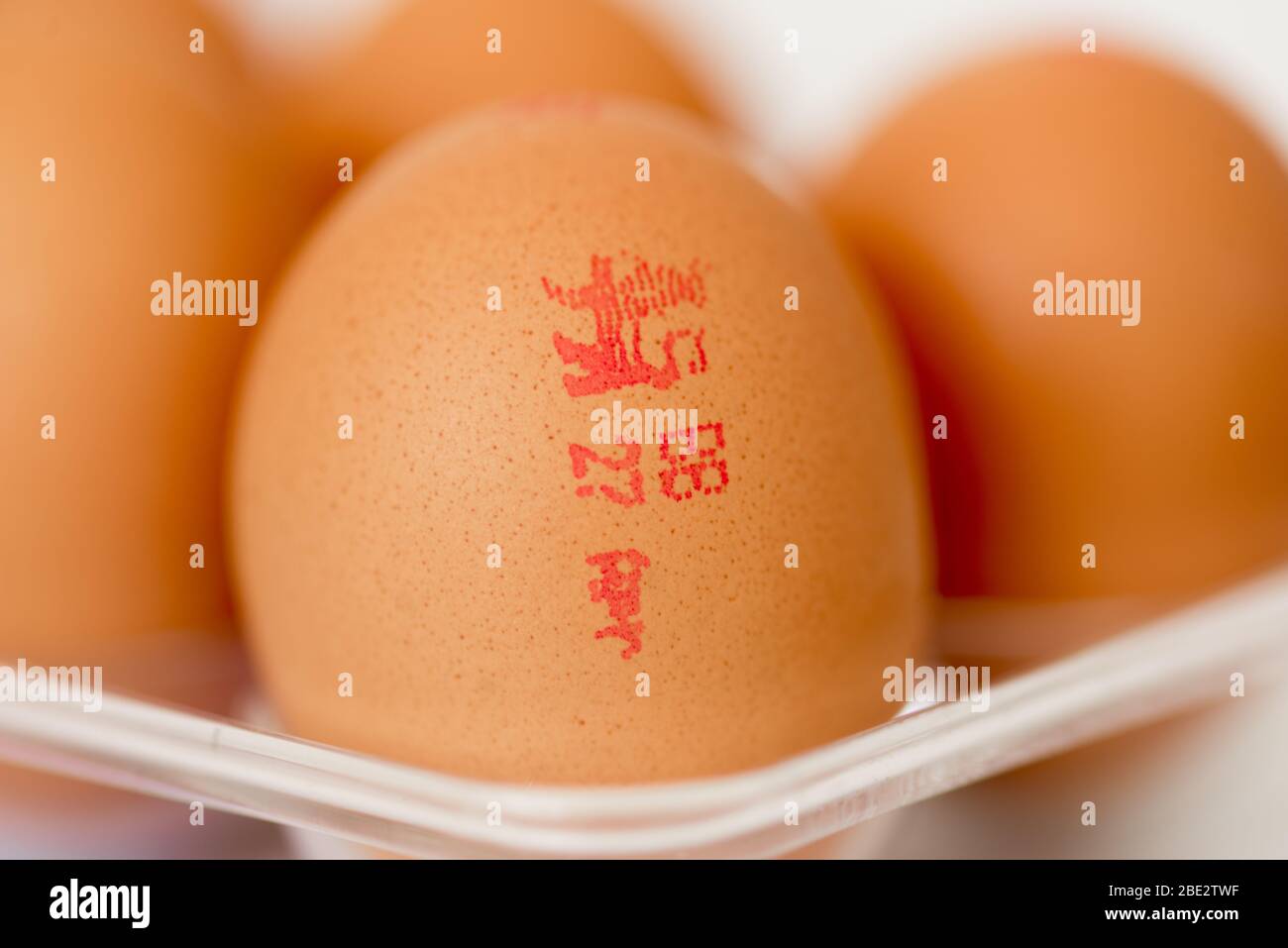 British Lion Eggs Stock Photo Alamy