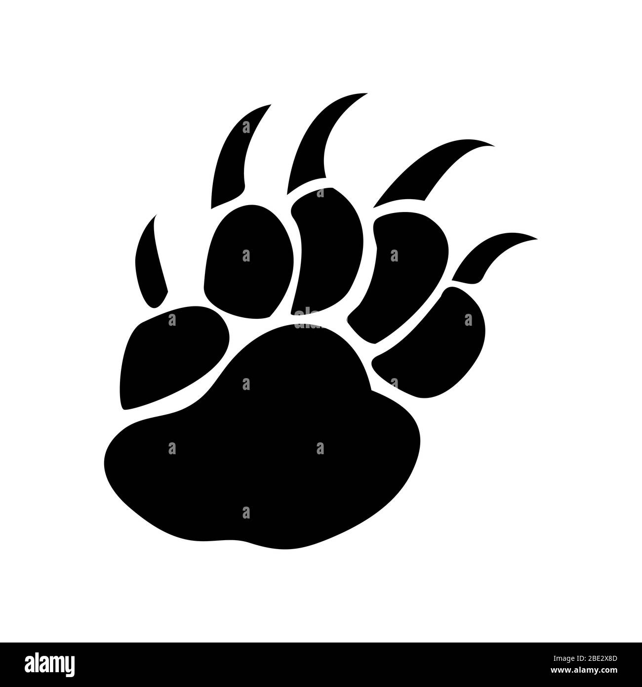 Pawn silhouette, black minimalist flat vector illustration icon, symbol for animal and wildlife Stock Vector