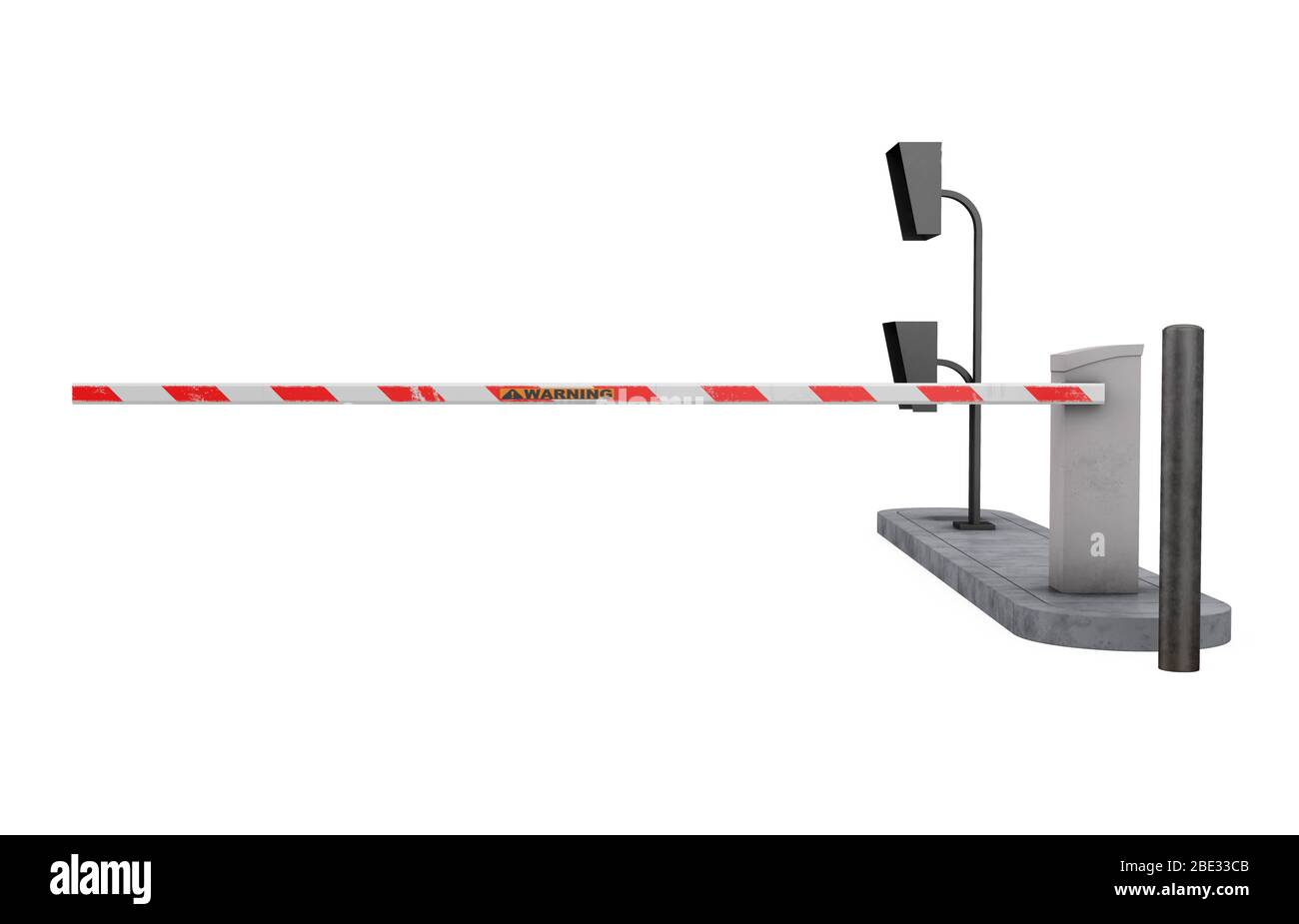 Automatic barrier stop sign hi-res stock photography and images - Alamy
