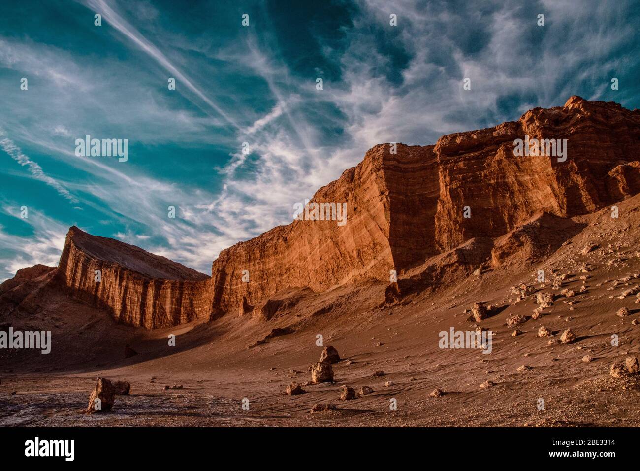 Moon Valley, Atacama desert, Chile Stock Photo