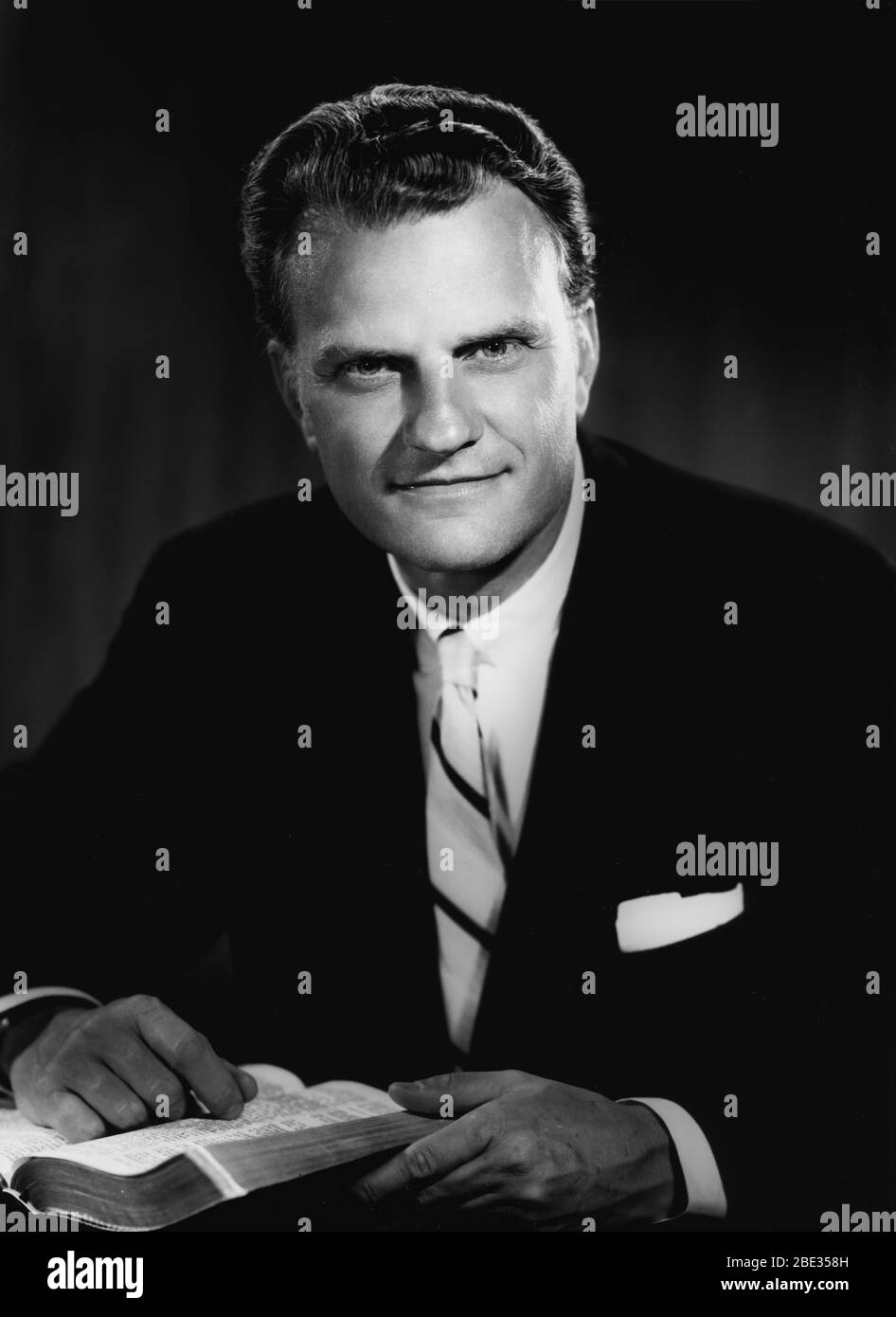 Oct. 2, 1960 - London, England, U.K. - BILLY GRAHAM, born William Franklin Graham, Jr., is an evangelical Christian reverend and evangelist. He gained fame due to his sermons being broadcast on the radio and television. Stock Photo