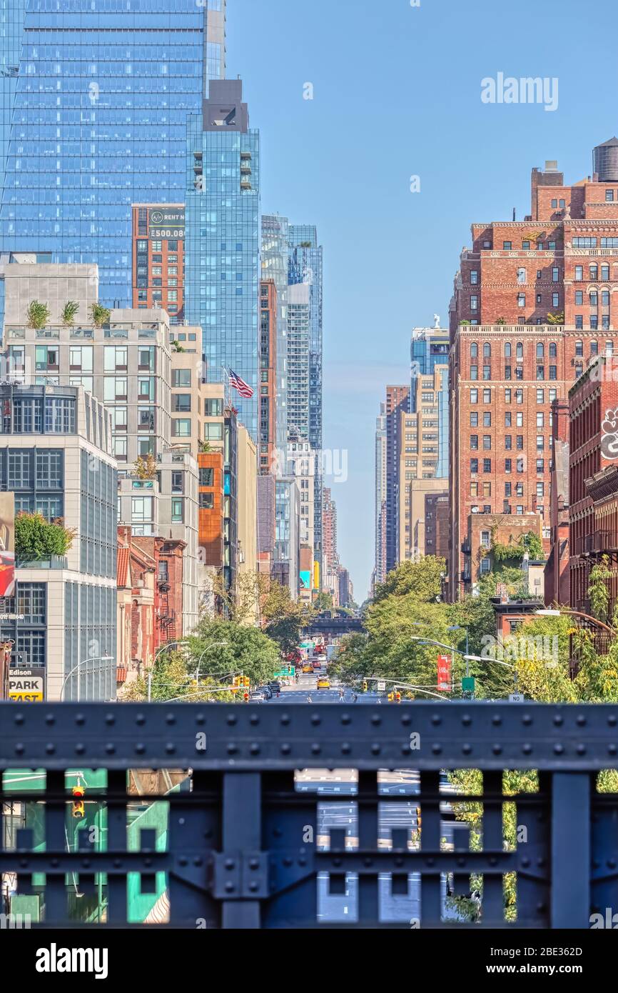 West 17th Street in New York Stock Photo
