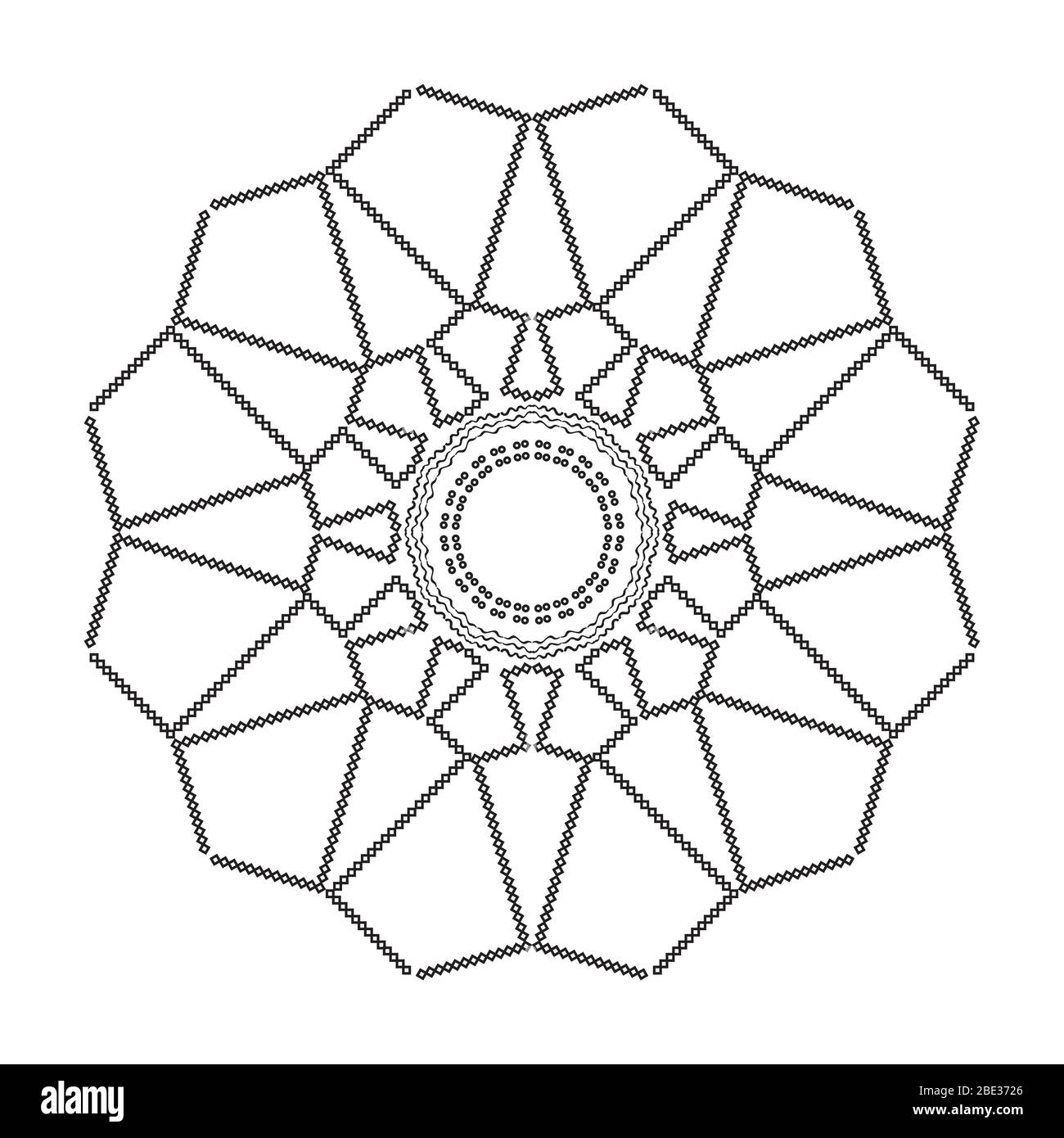 Set of black and white doodle seamless patterns. Vector illustration ...