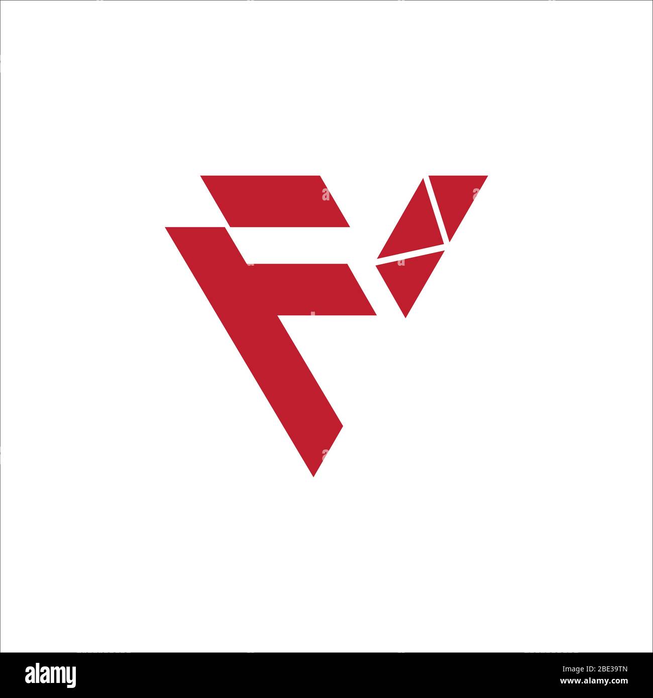 Initial letter fv logo or vf logo vector design template Stock Vector ...