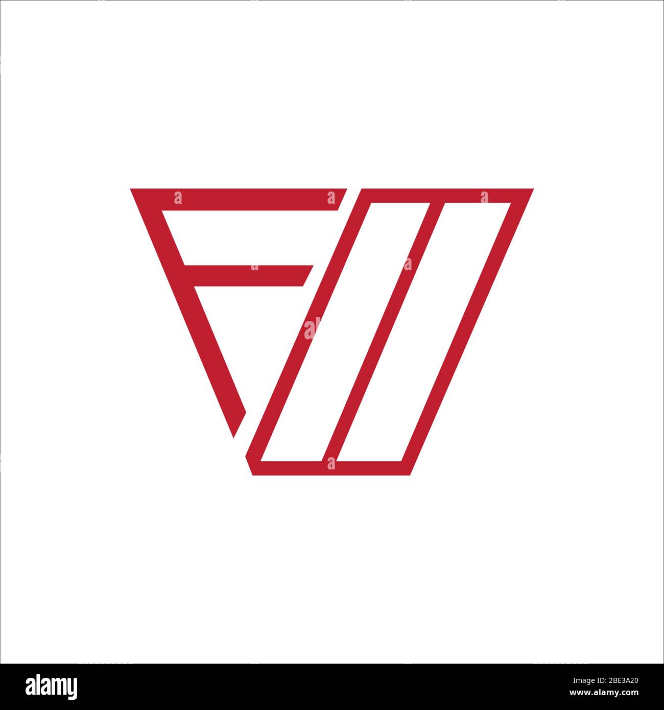 Initial letter fv logo or vf logo vector design template Stock Vector ...