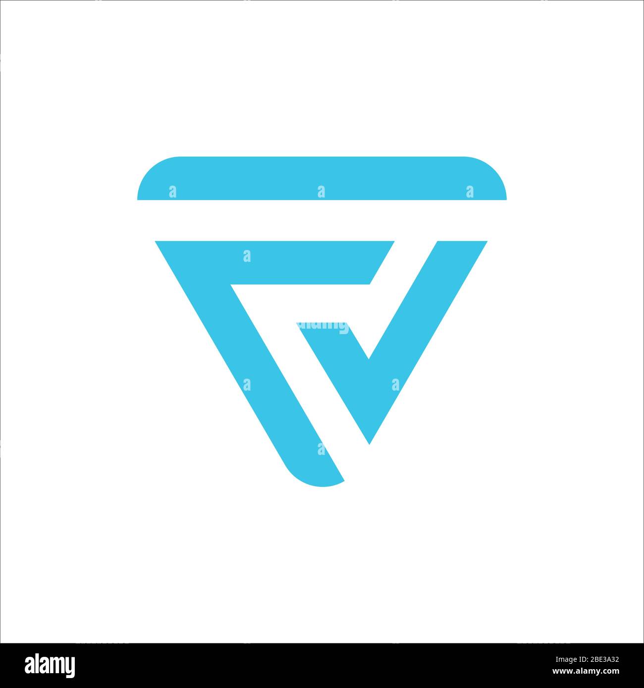 Initial letter fv logo or vf logo vector design template Stock Vector ...
