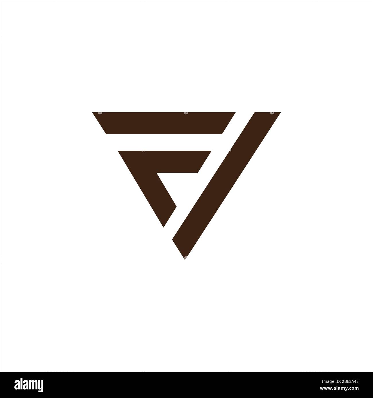 Initial letter fv logo or vf logo vector design template Stock Vector ...