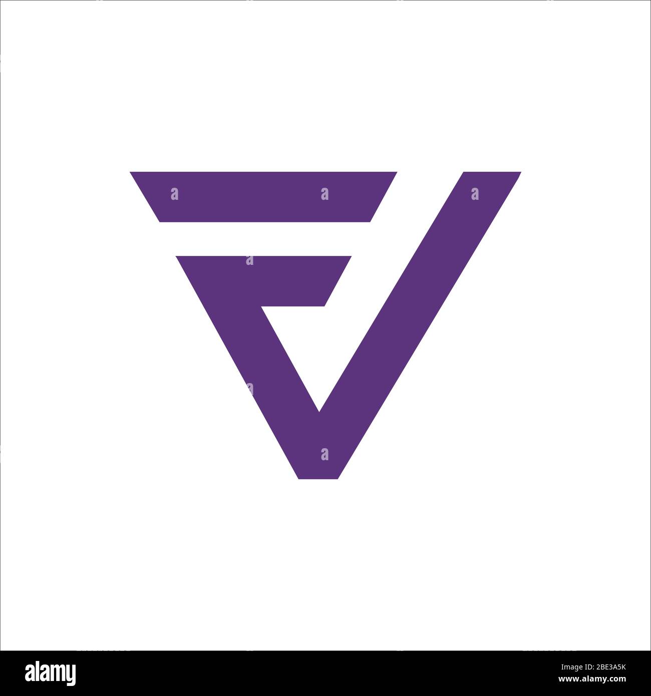 Initial letter fv logo or vf logo vector design template Stock Vector ...