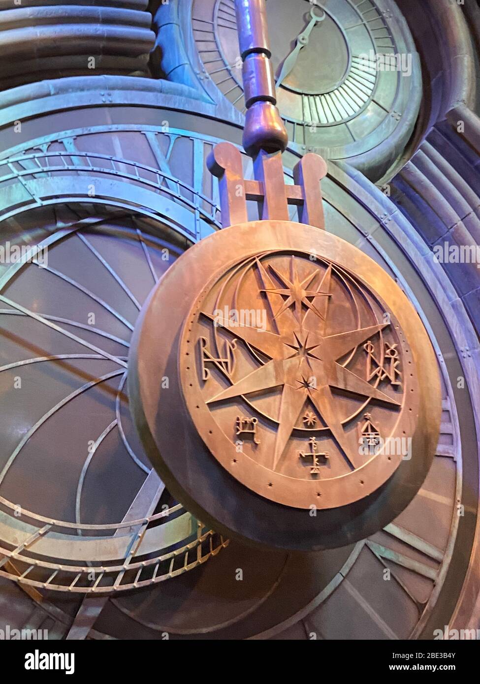 Pendulum Clock Tower - Harry Potter WB Studio Tour Stock Photo - Alamy