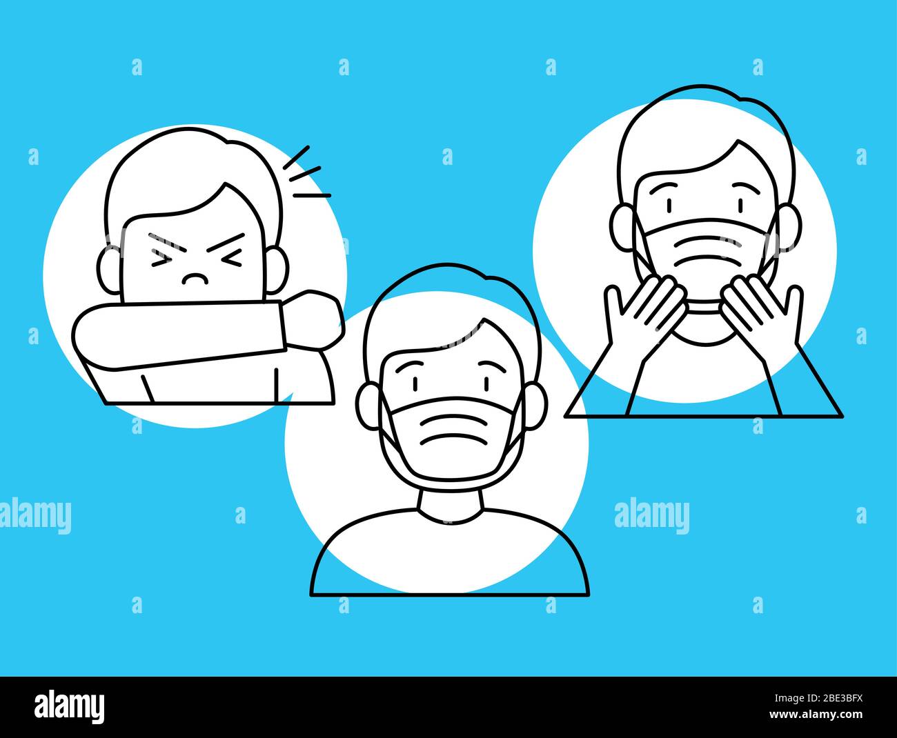 men using face mask for 2019 ncov Stock Vector Image & Art - Alamy