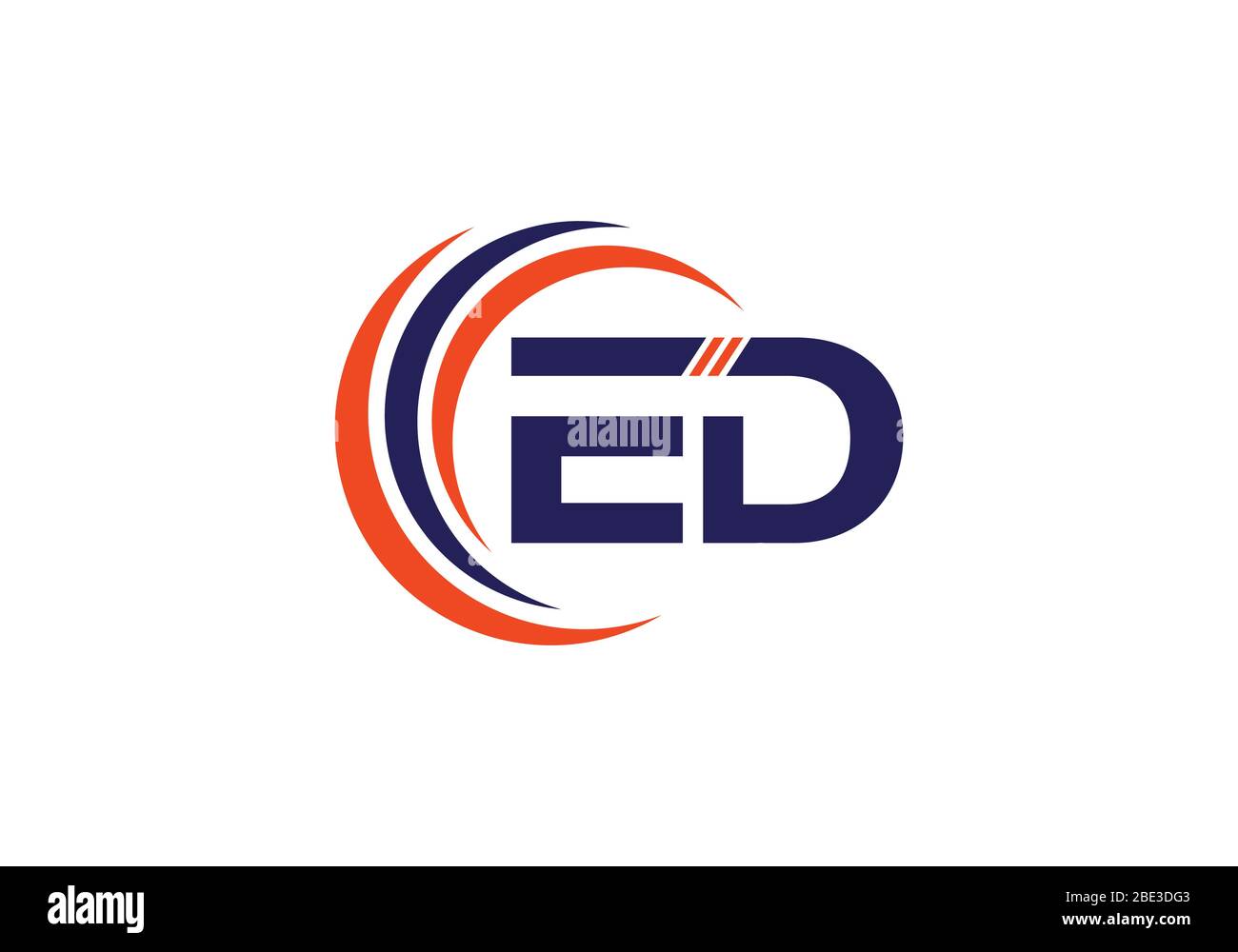 E D Initial Letter Logo design vector template, Graphic Alphabet Symbol ...