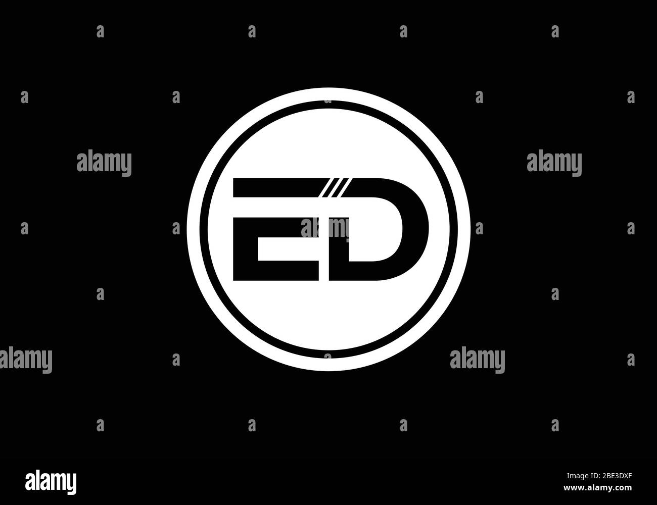E D Initial Letter Logo design vector template, Graphic Alphabet Symbol ...