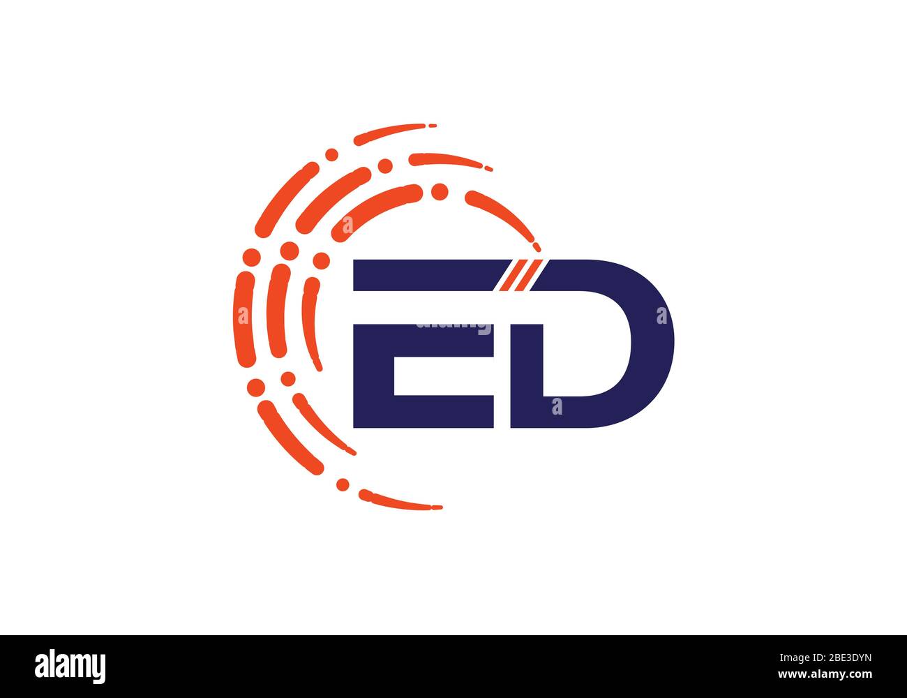 E D Initial Letter Logo design vector template, Graphic Alphabet Symbol ...