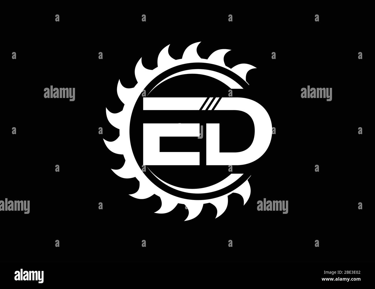 E D Initial Letter Logo design vector template, Graphic Alphabet Symbol ...