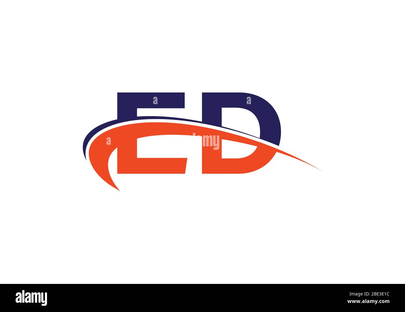 E D Initial Letter Logo design vector template, Graphic Alphabet Symbol ...