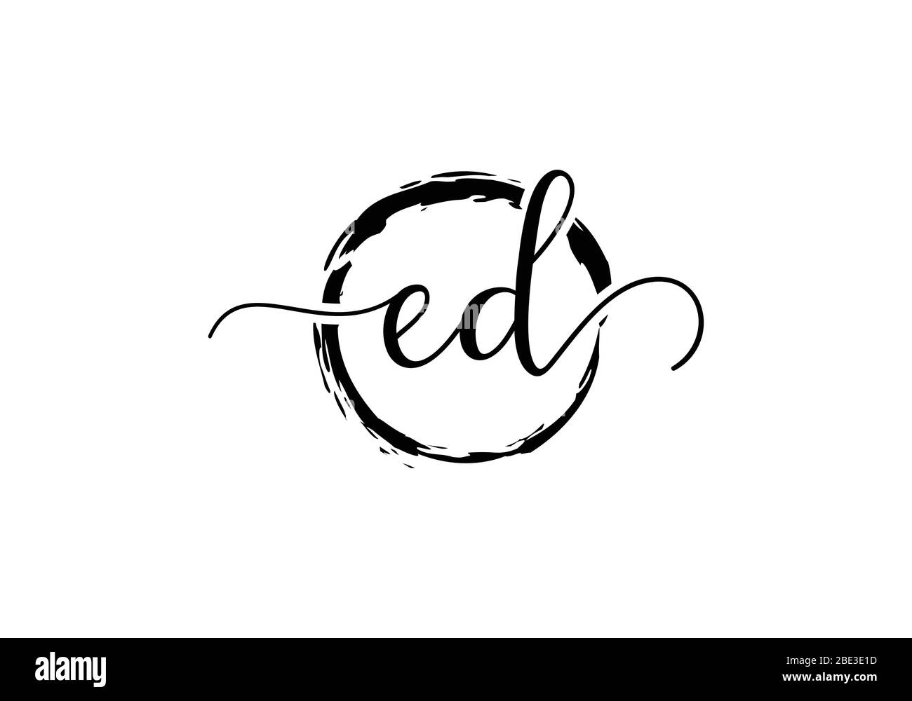 E D Initial Letter Logo design vector template, Graphic Alphabet Symbol ...