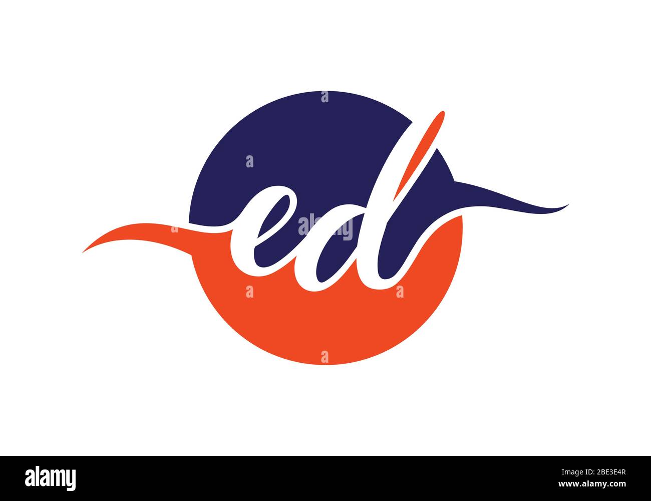 E D Initial Letter Logo design vector template, Graphic Alphabet Symbol ...