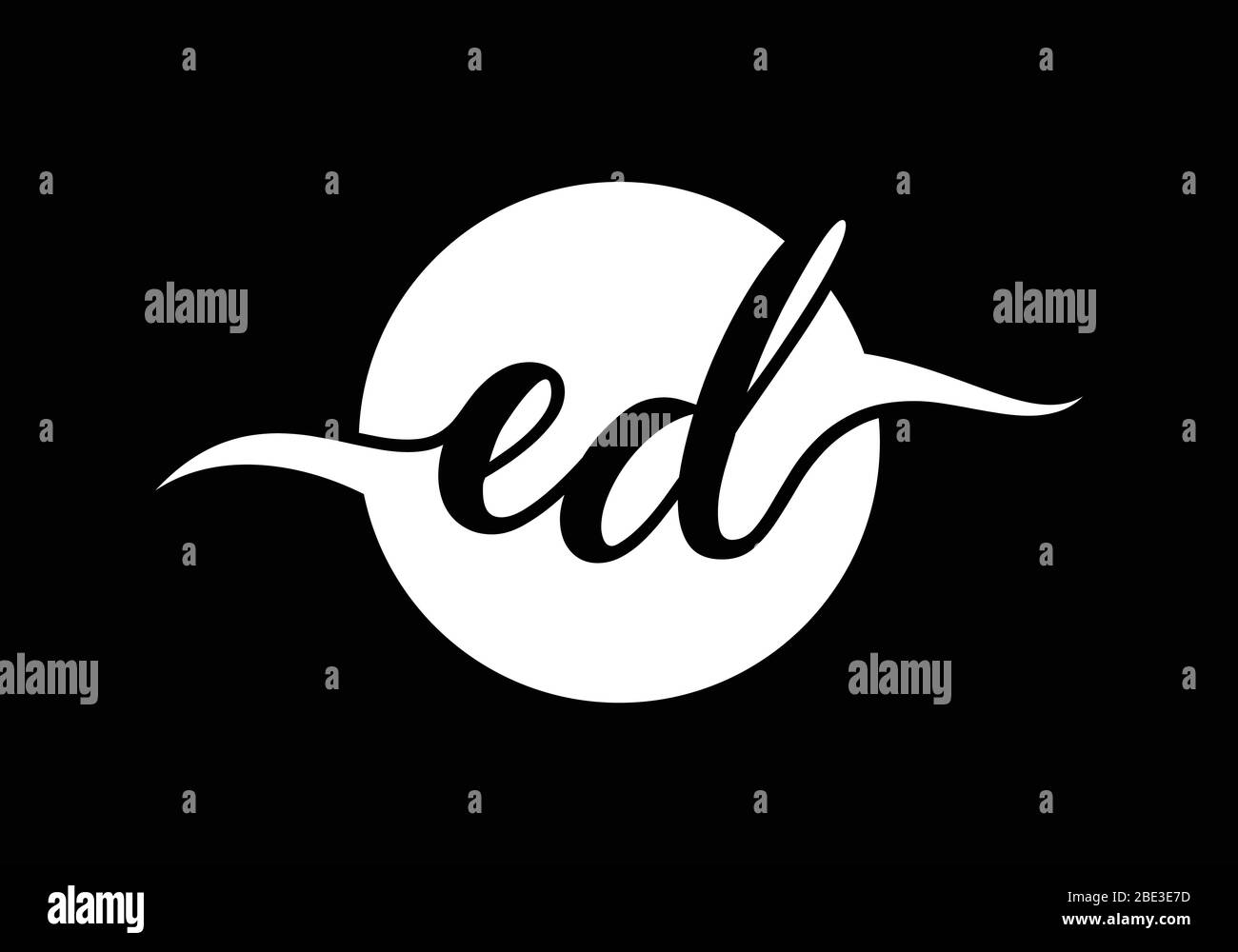 E D Initial Letter Logo design vector template, Graphic Alphabet Symbol ...