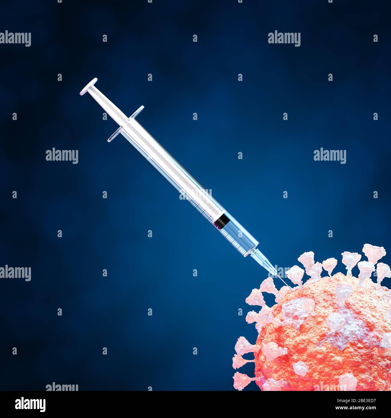 Vaccine for coronavirus infection - covid 19 and syringe for injection ...