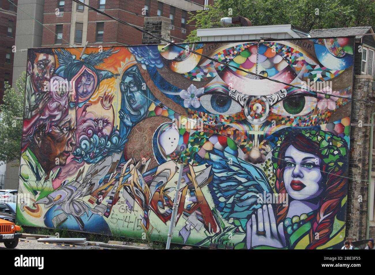 Bricks graffitti hi-res stock photography and images - Alamy
