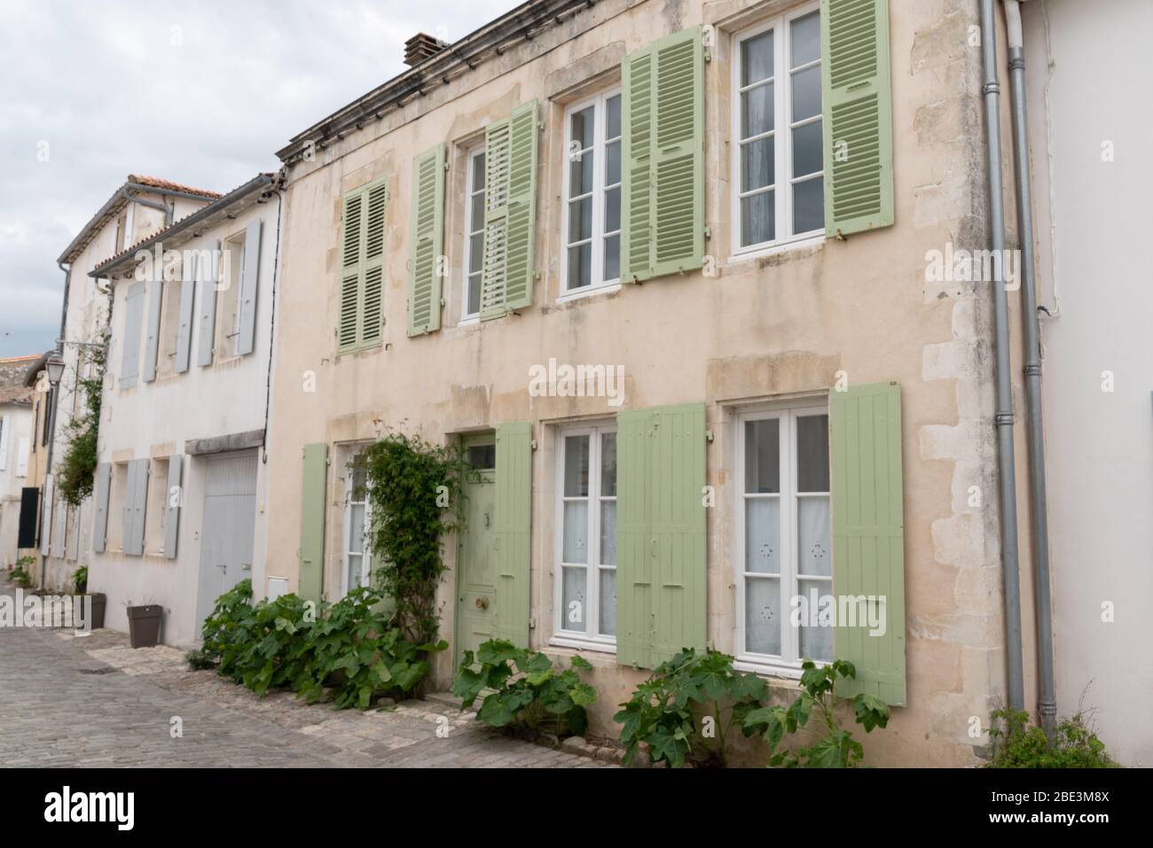 Old Houses in st martin ile de re france Stock Photo Alamy