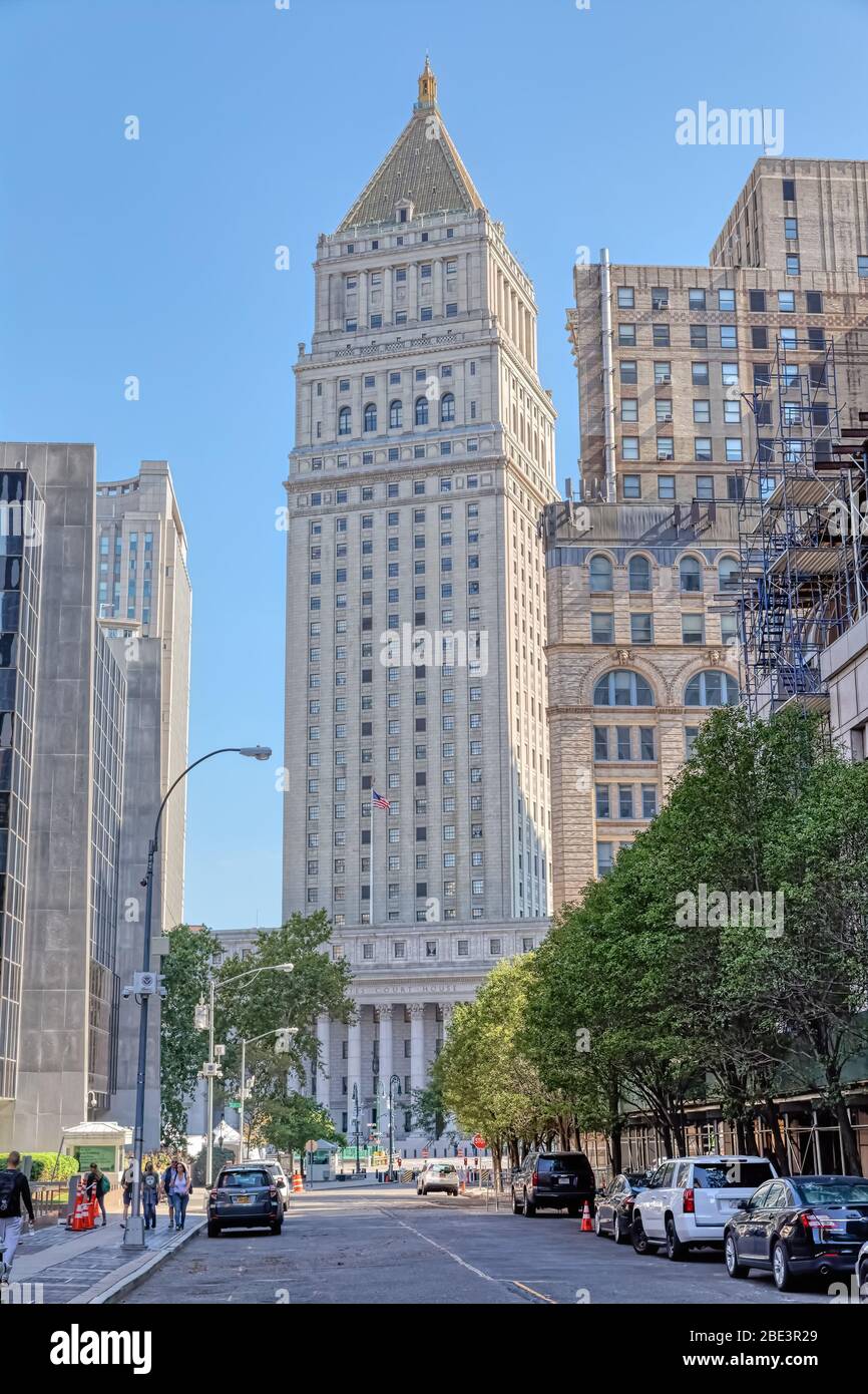 The Thurgood Marshall United States Courthouse Building in New York Stock Photo