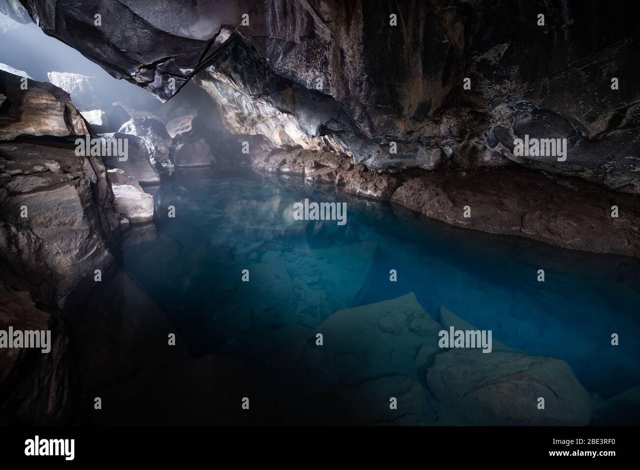 Grjotagja Cave, Myvatn, iceland Stock Photo