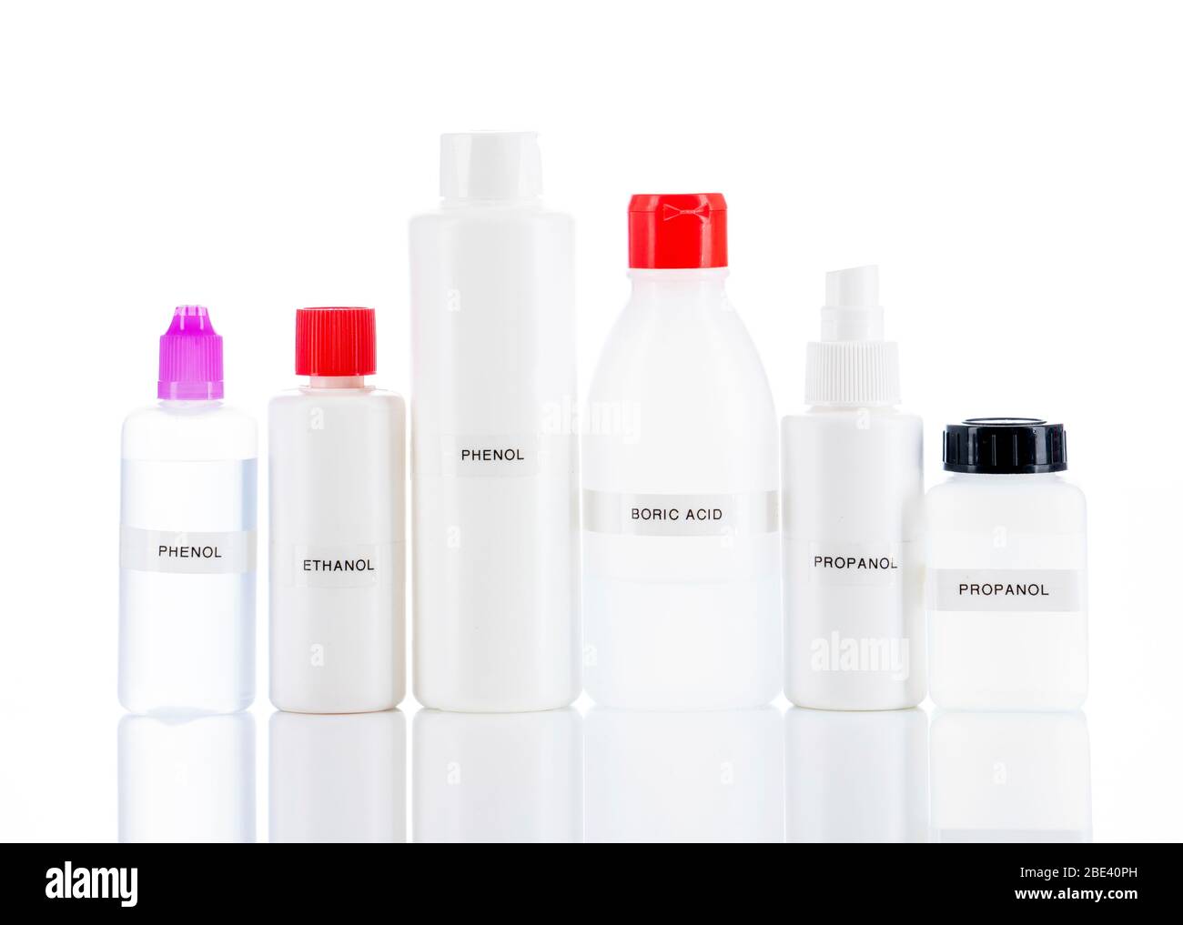Bottles of disinfectant Stock Photo Alamy
