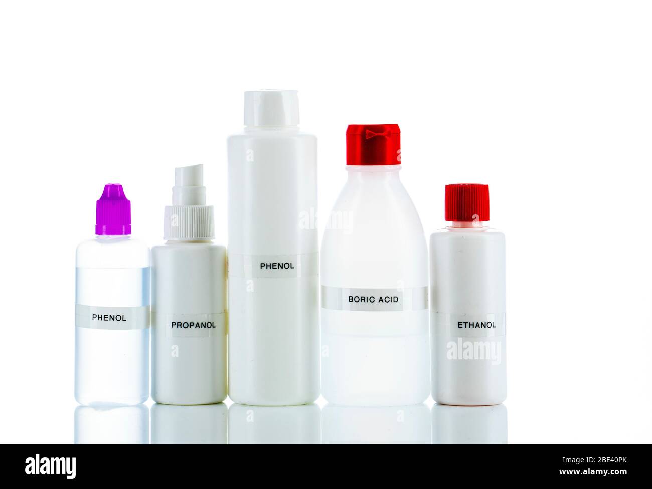 Bottles of disinfectant Stock Photo Alamy