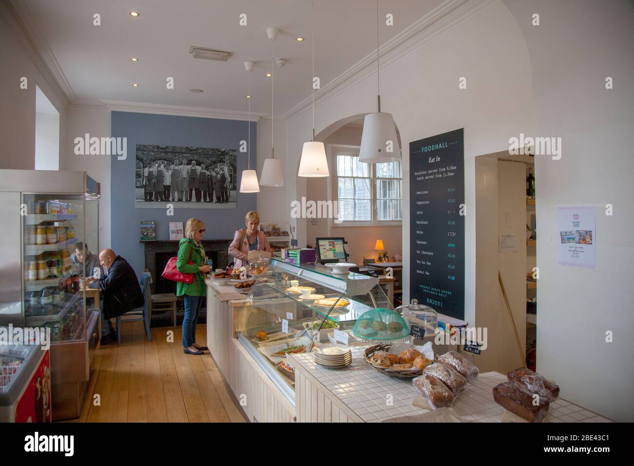 Food Hall, Kilkenny Design Centre, Kilkenny, Ireland.  People not identified.  Editorial use only. Stock Photo