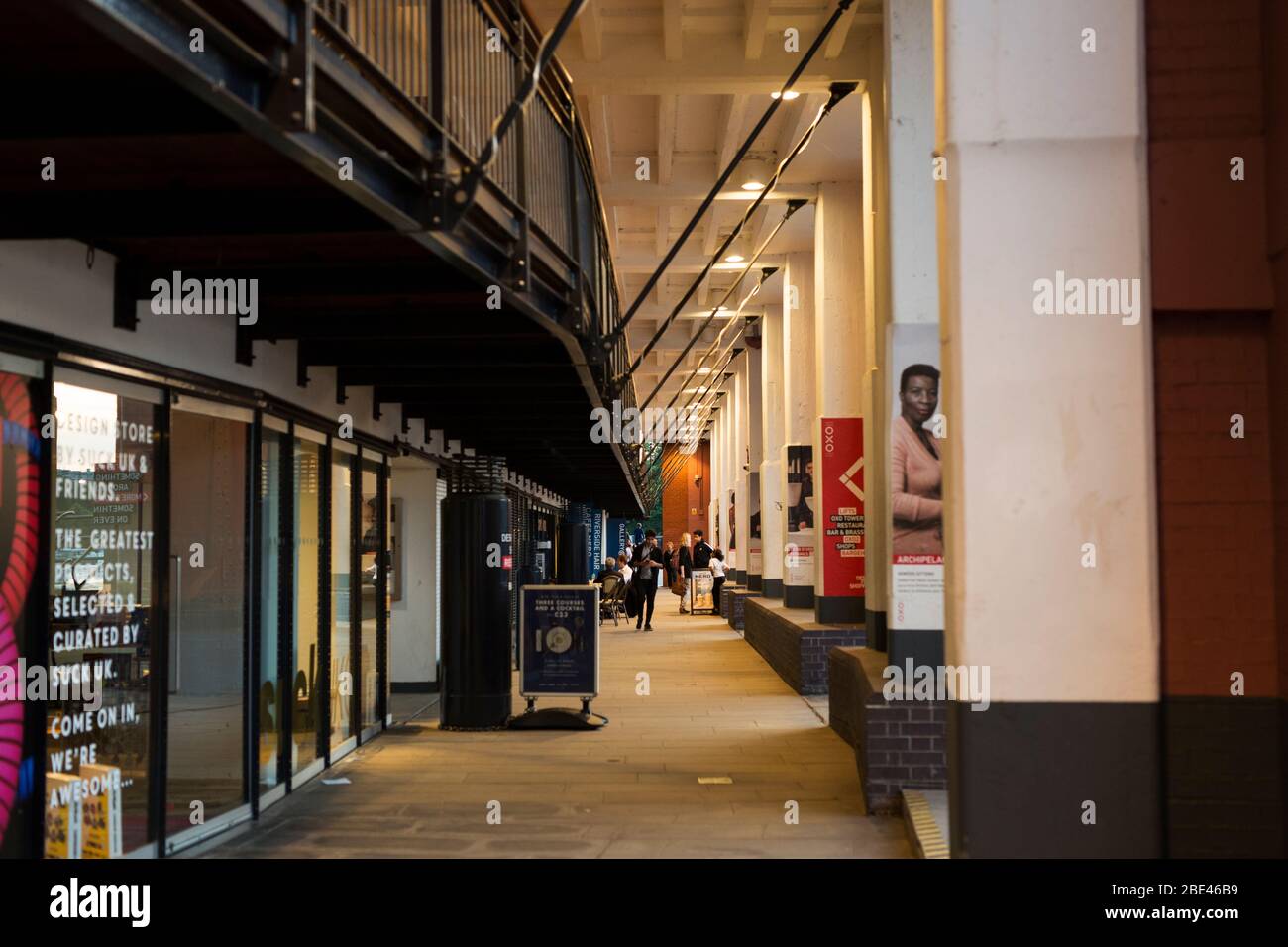 The shopping center at Oxo Tower Wharf on the South Bank in London,  England, United Kingdom Stock Photo - Alamy