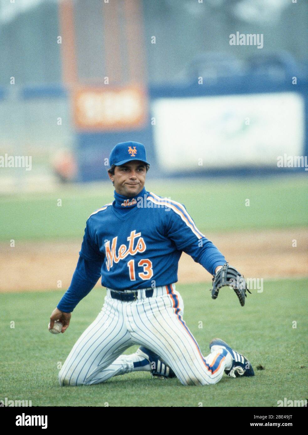 New York Mets Howard Johnson at the Met's baseball spring training facility  in Port St. Lucie, Florida on March 11, 1989. Photo by Francis Specker  Stock Photo - Alamy