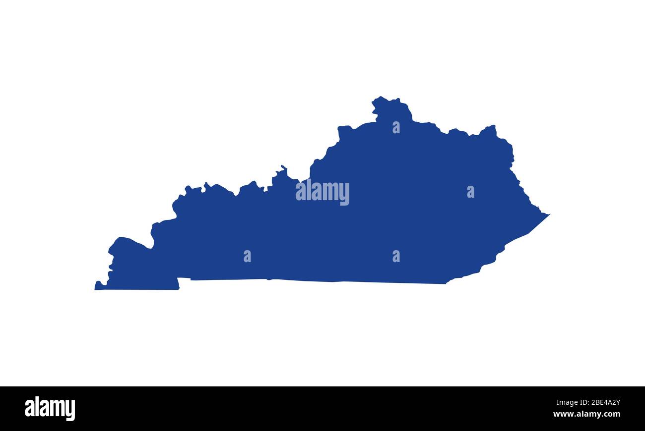Kentucky state map hi-res stock photography and images - Alamy