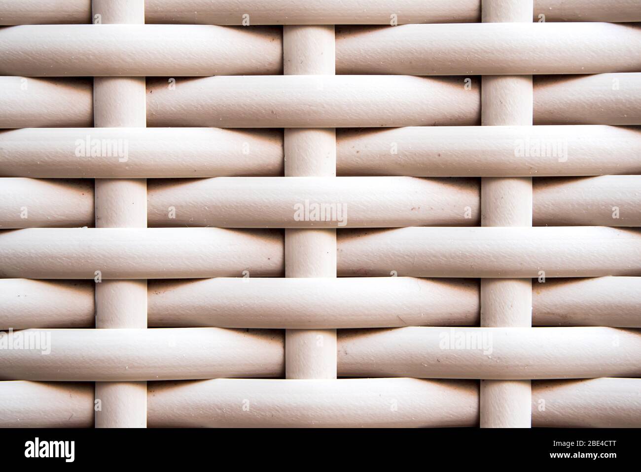Texture of artificial bamboo weave daybeds at the outdoor furniture Stock Photo