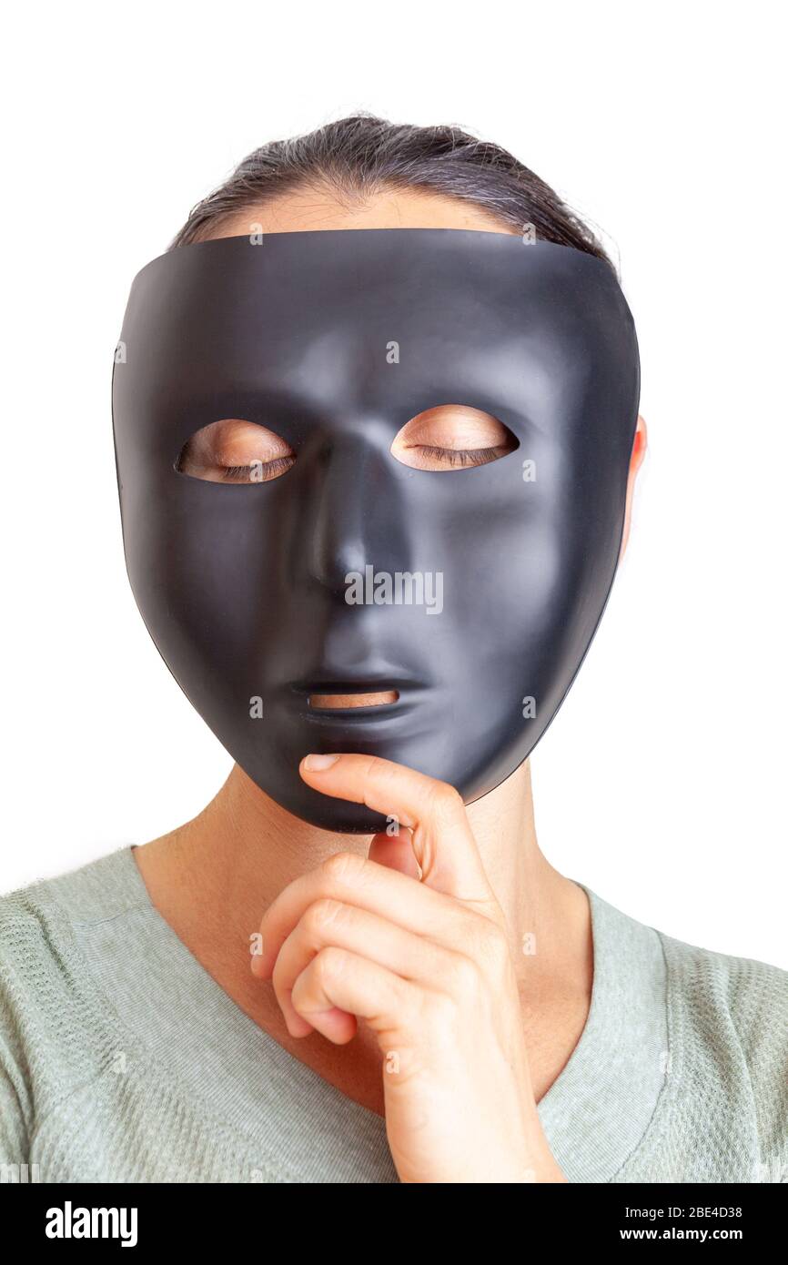 Wearing black face mask hi-res stock photography and images - Alamy