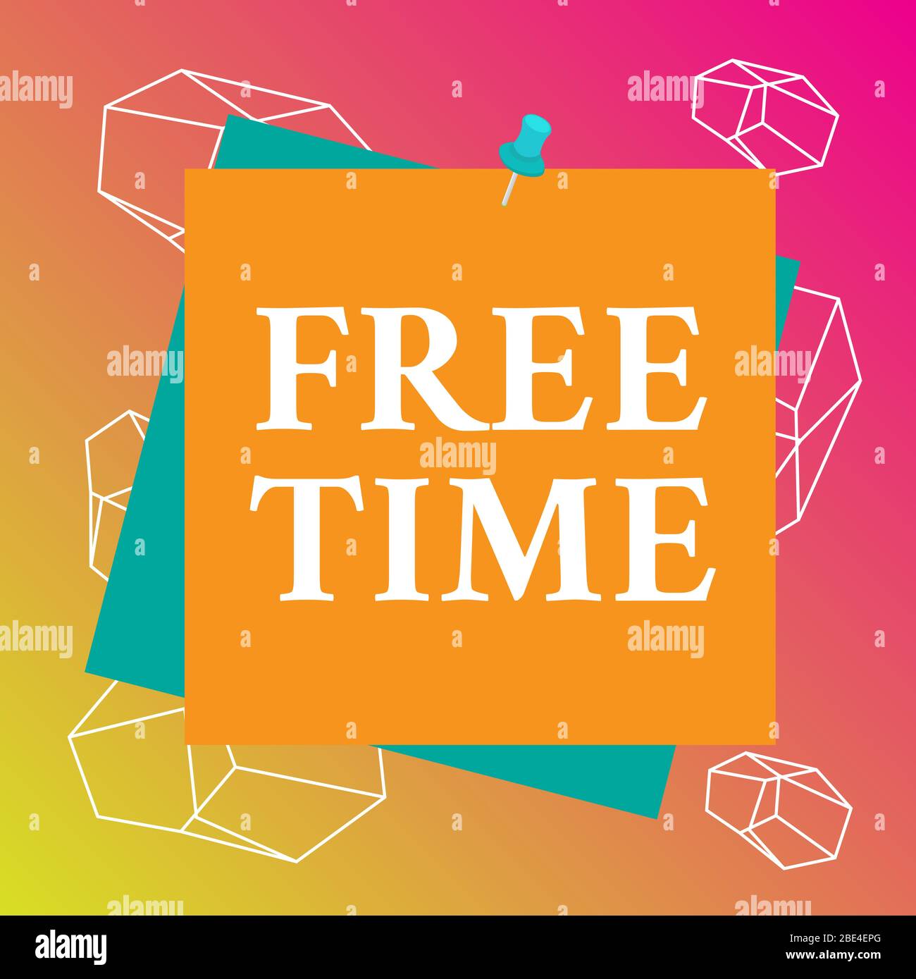 Word writing text Free Time. Business photo showcasing time available for  hobbies and other activities that you enjoy Reminder color background  thumbt Stock Photo - Alamy