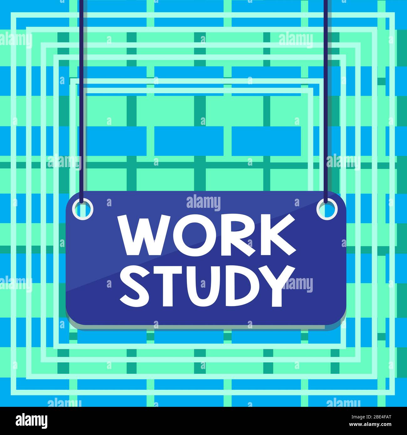 Text sign showing Work Study. Business photo showcasing college program ...