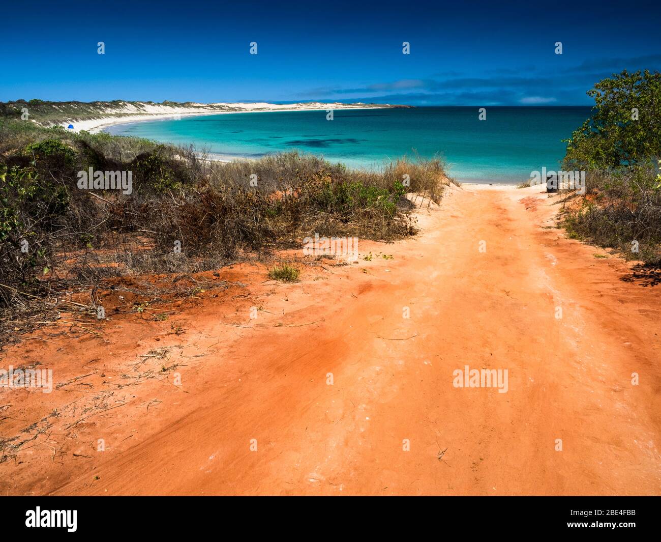 Beach access track and bay at Gnylmarung, Dampier Peninsula, Kimberley