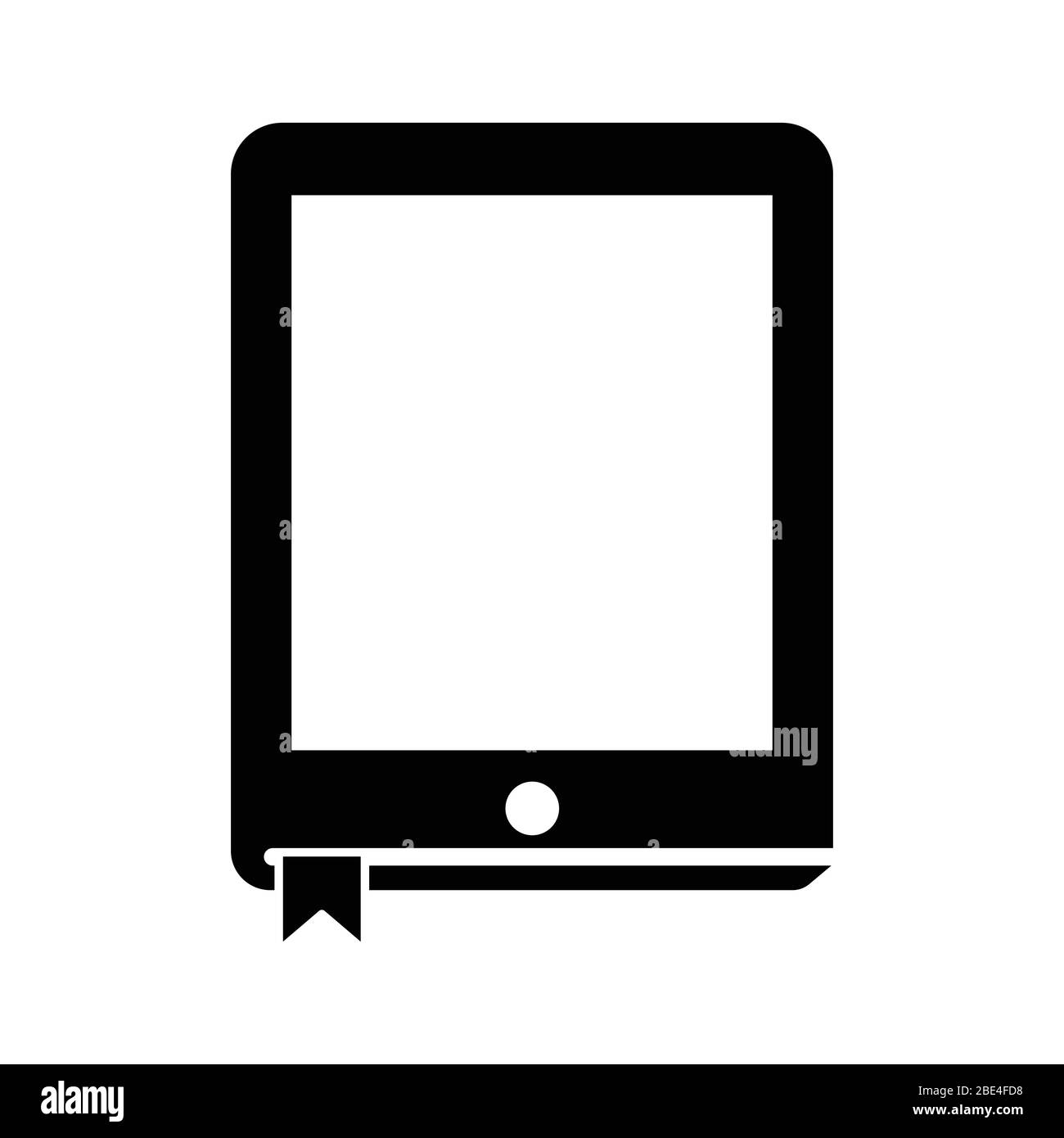 E-book vector icon, ebook symbol. Modern, simple flat vector illustration for web site or mobile app Stock Vector