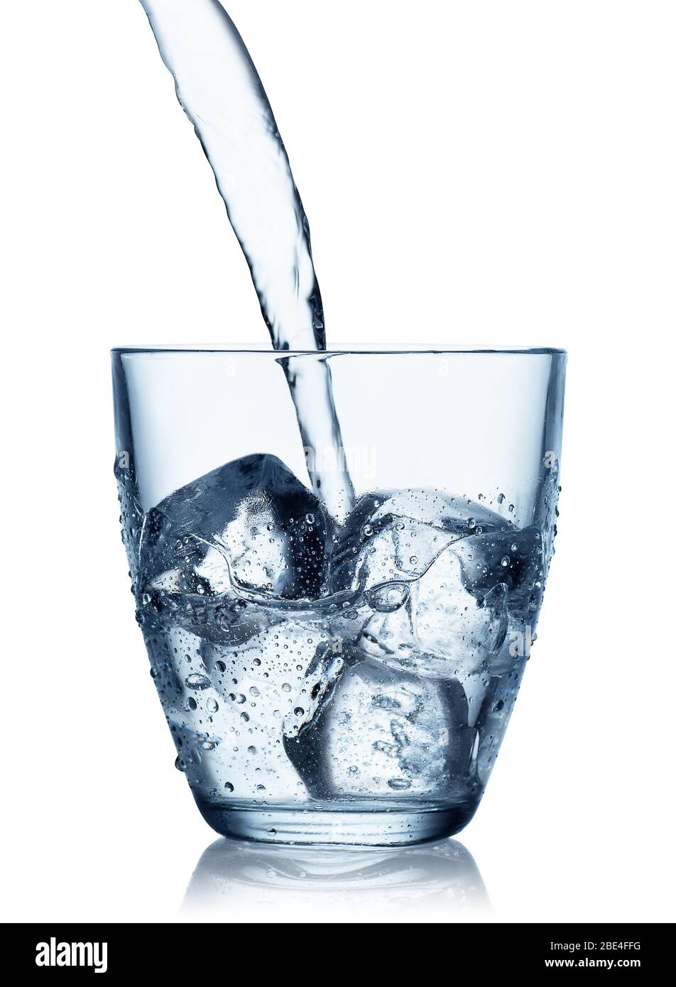 water pouring into glass Stock Photo Alamy